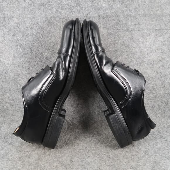 Hunters Bay Shoes Mens 9 Derby Oxford Cap Toe Black Dress Formal Career Classic - Picture 9 of 14